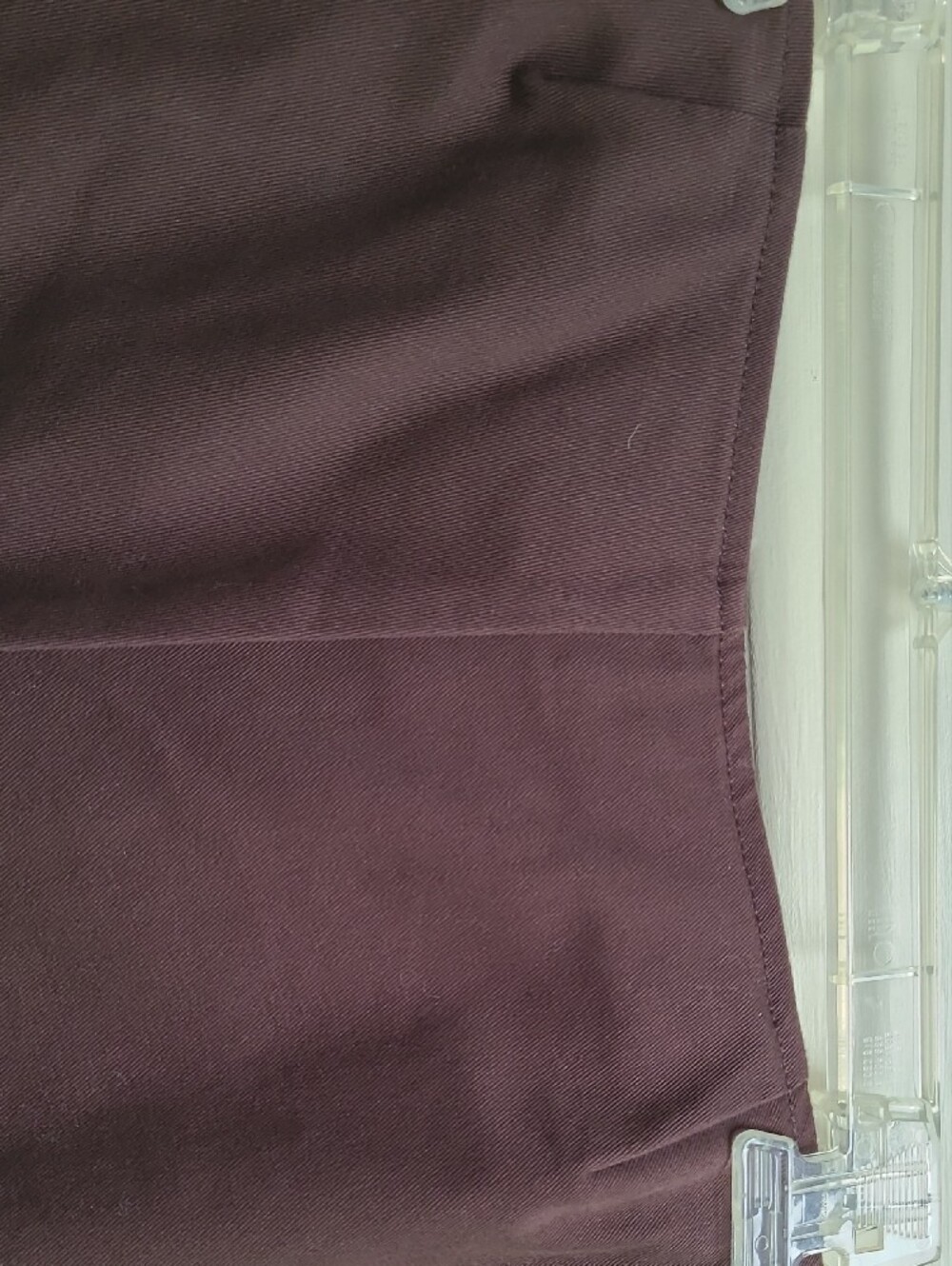 Tory Burch Brown Cropped Ankle Pants with Gold Logo Zipper Pull, size 10 - Picture 11 of 12